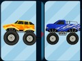 Jeu Mémoire de camions monstres extrêmes en ligne