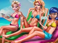 Jeu Préparation de bronze pour la plage de poupée  en ligne