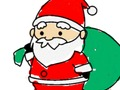 Jeu Retour à l'école: Coloriage du père Noël  en ligne
