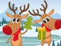 Jeu Puzzle Cerf de Noël  en ligne