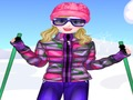 Jeu Habillage de ski heureux  en ligne