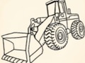 Jeu Coloriage de camions de construction  en ligne