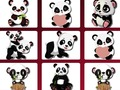 Jeu Défi de mémoire Panda mignon  en ligne