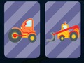 Jeu Mémoire des gros camions et des voitures  en ligne