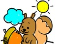 Jeu Livre de coloriage écureuil  en ligne