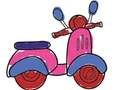 Jeu Coloriage de City Scooter Ride  en ligne