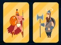 Jeu Mémoire des guerriers spartiates et vikings  en ligne