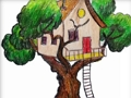 Jeu Livre de coloriage Tree House  en ligne