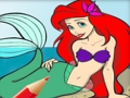 Jeu Jeu de coloriage de sirène princesse en ligne