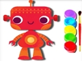 Jeu Retour à l'école: Robot Coloring Book  en ligne