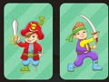 Jeu Mémoire des pirates amis  en ligne