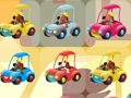 Jeu Adorables chiots dans les voitures Match 3  en ligne