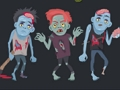 Jeu Coloriage des zombies et des squelettes  en ligne