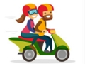 Jeu Les motos repèrent les différences  en ligne