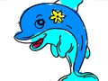 Jeu Livre de coloriage de dauphin  en ligne