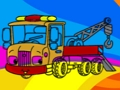 Jeu Livre de coloriage de dépanneuses  en ligne
