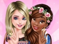 Jeu Les princesses deviennent des meilleures amies  en ligne