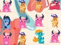 Jeu Monstres de la mode Match 3  en ligne