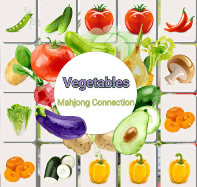 Jeu Connexion Mahjong aux légumes  en ligne