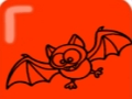 Jeu Coloriage chauve-souris facile  en ligne