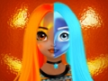 Jeu Tutoriel de maquillage princesse Halloween Halffaces  en ligne