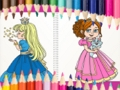 Jeu Beau livre de coloriage princesse  en ligne