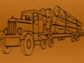 Jeu Coloriage de camions forestiers  en ligne
