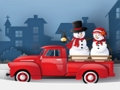 Jeu Puzzle de camions de Noël  en ligne
