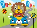 Jeu Puzzle de conduite d'animaux  en ligne