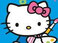 Jeu Couleur par numéro avec Hello Kitty  en ligne