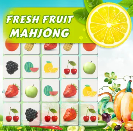 Jeu Mahjong aux fruits frais  en ligne