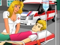 Jeu Infirmière s'embrasser  en ligne
