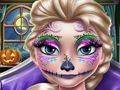 Jeu Maquillage Halloween Effrayant Elsa  en ligne