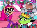 Jeu Étoiles de Noël Teen Titans  en ligne