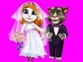 Jeu Talking Tom Angela lune de miel exotique  en ligne