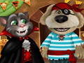 Jeu Talking Tom et Angela Halloween Party  en ligne