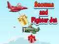 Jeu Bonhomme de neige et avion de chasse  en ligne
