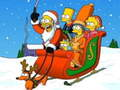 Jeu Puzzle de Noël des Simpsons  en ligne