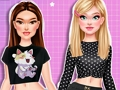 Jeu Habillage de l'école des célébrités à domicile  en ligne