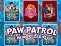Jeu Cartes mémoire Paw Patrol  en ligne