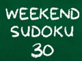Jeu Week-end Sudoku 30  en ligne