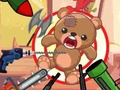 Jeu Coup de pied l'ours en peluche  en ligne