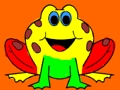 Jeu Retour à l'école : livre de coloriage de grenouille  en ligne