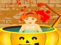 Jeu Petit bébé, halloween, bain  en ligne