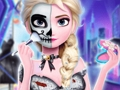 Jeu Le tatouage de fête d'Halloween d'Elsa  en ligne