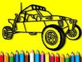 Jeu Retour à l'école : livre de coloriage voiture de rallye  en ligne