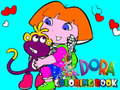 Jeu Livre de coloriage de retour à l'école Dora  en ligne