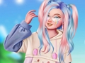 Jeu Mon look Kawaii d'hiver  en ligne