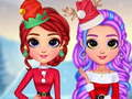 Jeu Tenues de Noël pour filles arc-en-ciel  en ligne