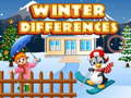 Jeu Différences hivernales  en ligne